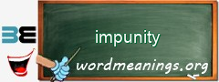 WordMeaning blackboard for impunity